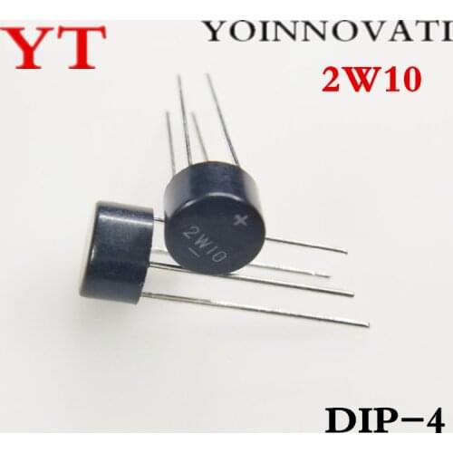 50pcs/lot Rectifier 2W10 rectifier diode bridge rectifiers round bridge 2a 1000v Best quality