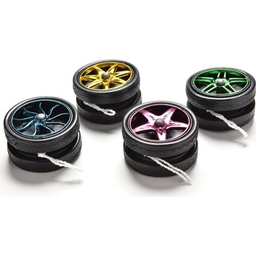 1 Pc YoYo Ball Bearing String Babies Toy Gift Yo-Yo Kids Magic Juggling Toys Unique Wheel Shape Design Yoyo Ball Electroplating