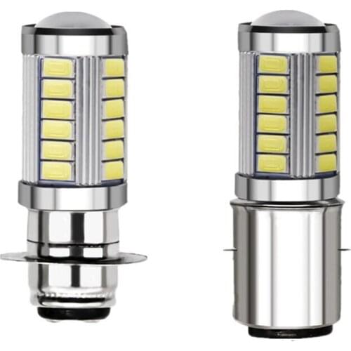 1PC PX15D P15D 33 SMD H6M LED Ba20d 5630 33 LED Fog light Lamp 12V Motorcycle Headlight Bulb