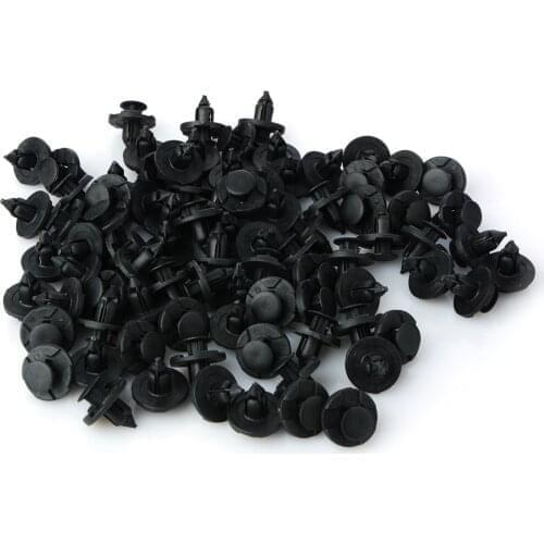 100PCS 8mm Auto Bumper Mudguard Special Nylon Rivet Fastener For Nissan Livina TIIDA Sylphy Car interior Fixing Clips