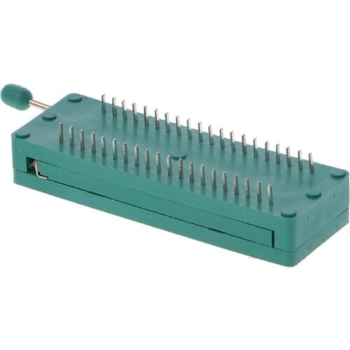 16 20 24 28 40 P Pin 2.54MM Green DIP Test Universal ZIF IC Socket Welding Type