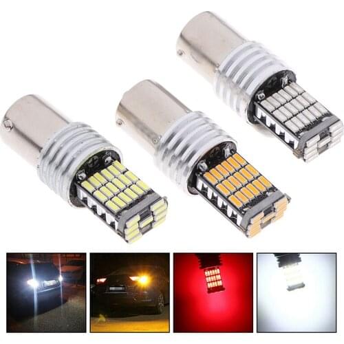 45-SMD LED 12V 24V P21W Bay15d 1156 Ba15s Car Bulbs Turn Signal Reverse Brake Lihgt High Quality New Arrival 2021
