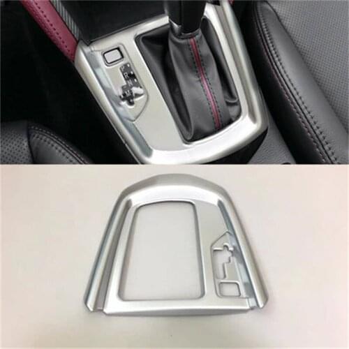 ABAIWAI Car Accessories For Mazda CX-3 CX3 CX 3 Gear Box Cover Sticker ABS Chrome Carbon Fiber Interiors Scuff plates 2017 2018