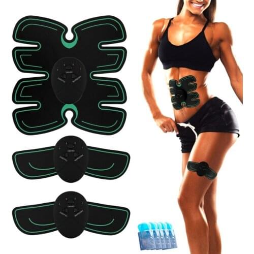 ABS Wireless Muscle Stimulator Trainer Smart Fitness Abdominal Training Electric Weight Loss Stickers Body Slimming Belt