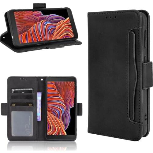 For Samsung Galaxy Xcover 5 Multi-function card slot Leather Book Flip Design Wallet Cover For Samsung Xcover5 SM-G525F Case