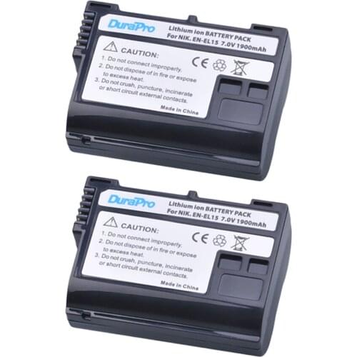 EN-EL15 1900mAh EN-EL15 Camera Battery for Nikon D600 D610 D600E D800 D800E D810 D7000 D7100 d750 V1 MH-25