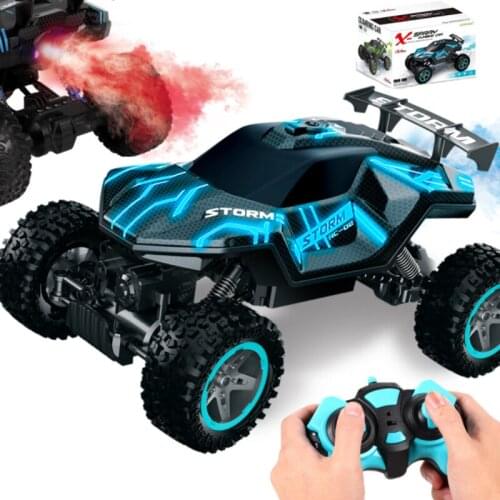 Spray light climbing car Mountain Bigfoot 4WD remote control car toy off-road vehicle stunt rock climbing