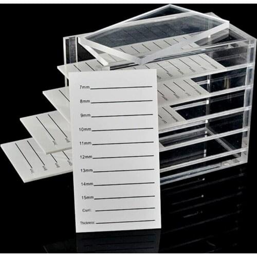 False Eyelashes Storage Box 5 Layers Acrylic Pallet Lash Holder Display Stand