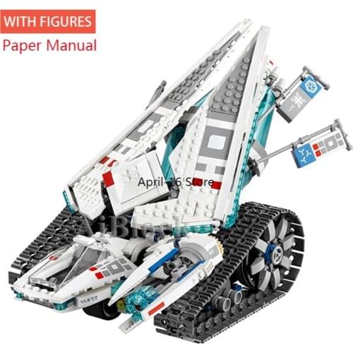Ice Tank 977 Pcs Bricks with 5 Pcs Figures Compatible 70616 Movies Model Building Blocks Toy Children