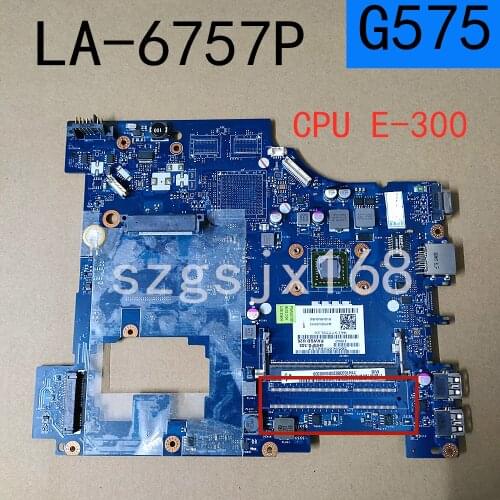 11S11014063 PAWG0 LA-6757P w E-300 EME300GBB22GV cpu 1 RAM Slot for Lenovo G575 NoteBook PC Laptop Motherboard Mainboard