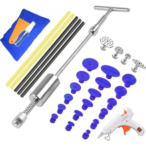 Auto Car Dent Repair Tools Kit Dent Puller Kit Dent Removal Tool Slide Hammer Glue Sticks Reverse Hammer Glue Tabs Hail Damage