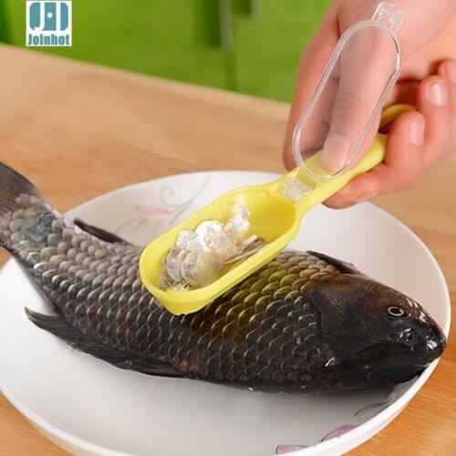 New Practical Fish Scale Skin Remover Scaler Skinner Scraper knife Cleaner Kitchen Peeler Fishing Tools kitchenware peeler