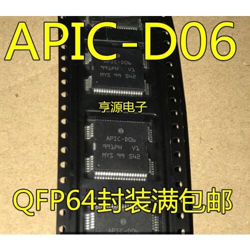 New 10Pcs APIC-D06 APIC-DO6 QFP64 Car Fuel Injector Control chips For Renault Koleo Free shipping
