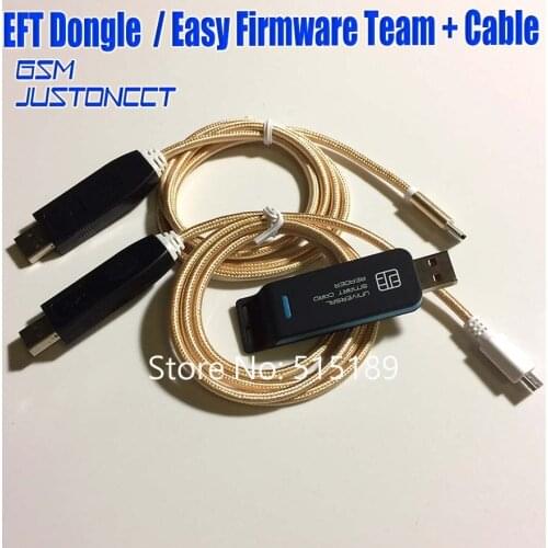 Newest 100% Original EASY FIRMWARE TEMA / EFT DONGLE + EFT Cable UART 2 in 1 Free Shipping
