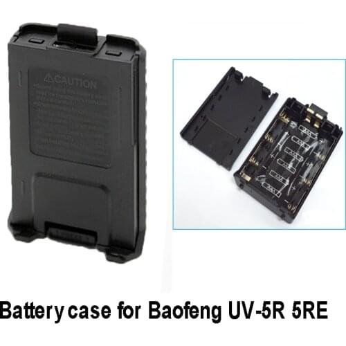 New black battery case AAAX6 For Portable Radio Two Way Transceiver Walkie Talkie Baofeng UV-5R UV-5RE TYT TH-F8