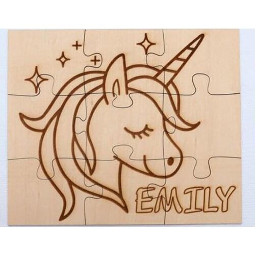 Personalized Name DIY Wooden Puzzle Kit 8 Designs,Custom Kids Painting Toys,Children Room Decoration,Baby Shower Gift