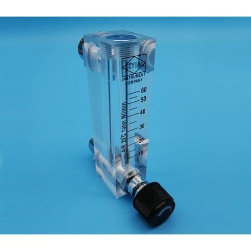 Panel Type Plexiglass Air Flow Meter For Ozone Generator 1-100L/min