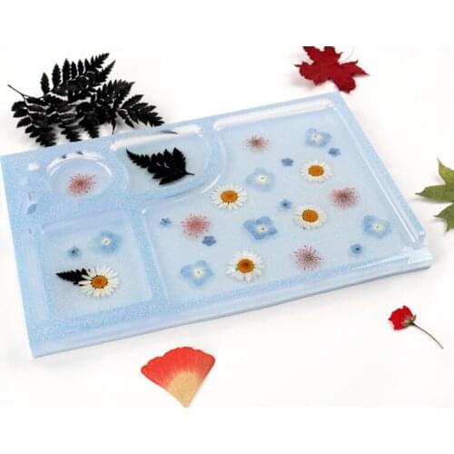 Rolling Cigarette Tray Crystal Epoxy Resin Mold Makeup Plate Ashtray Casting Silicone Mould DIY Crafts Home Decorations Plaster