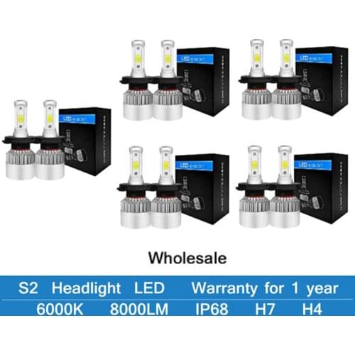 20pairs H4 LED H7 H11 H8 HB4 H1 H3 9005 HB3 Auto Car Headlight Bulbs Motorcycle 8000LM Accessories 6500K 4300K 8000K Fog Lights