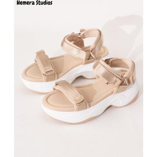 Hemera Studios sandals flat technical platform Women summer 2021 sports closure adherent Multicolor