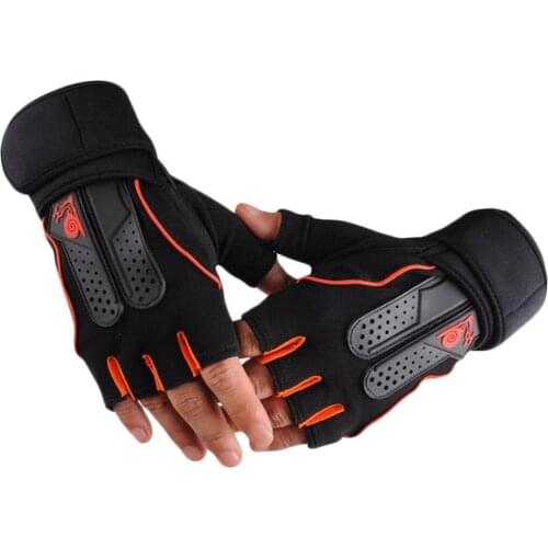 Sports Gym Gloves Half Finger Breathable Weightlifting Fitness Gloves Dumbbell Men Women Weight lifting Gym Gloves Size M/L/XL