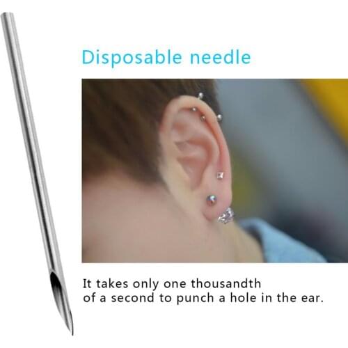 Clean Disposable Sterile Body Piercing Needles for Navel Ear Nose Tattoo Piercing Needles Tattoo Accessory