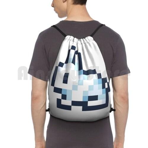 Terraria Rabbit Backpack Drawstring Bags Gym Bag Waterproof Pixel Terraria Rabbit Game
