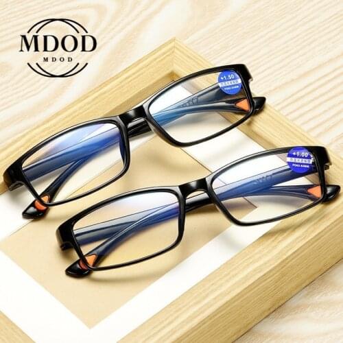 TR90 Ultralight Anti Blue-Ray Reading Glasses Anti Blue Light Presbyopic Glasses Hyperopia Eyewear Readers +1.0 1.5 2.0 2.5 3.5
