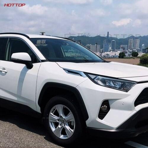 High Quality Abs Chrome Front Head Light Lamp Eyelids Garnish Cover Trim For Toyota Rav4 2019 2020 Car Accessories
