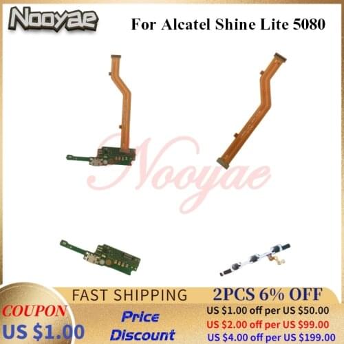 For Alcatel Shine Lite OT5080 5080X 5080U USB Charger Dock Charging Port Microphone Main Connect Motherboard Power Flex Cable