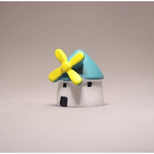 10 pcs lonely windmill/fairy garden gnome/moss terrarium home decor/crafts/bonsai/bottle garden/miniature/DIY supplies/model toy