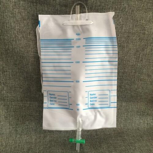 10Pcs Thickening External urine collecting bag 2000ml Liquid storage bag Urine collector drainage bag Urine receiving articles