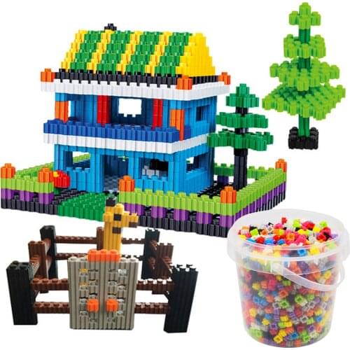 1000pcs Kids Mini Creator Plastic Micro Cartoon Diamond Building Blocks Brick DIY Assembly Stitch Model Nano Educational Set Toy