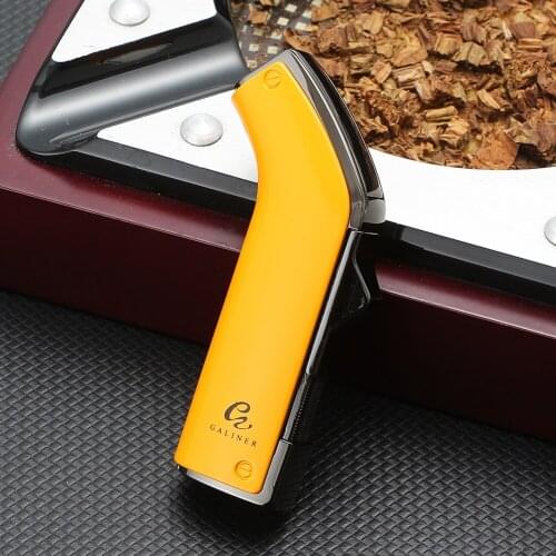 Galiiner 2 Jet Cigar Lighter Torch Windproof Butane Gas Lighter Turbo Classic Flame Cigarette Lighter Outdoor Cigar Accessories