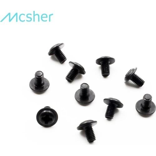 20pcs M3 x 1/4" Inch PC Computer HDD SSD Motherboard Mounting Standoff Screw Half Round Washer Head Black