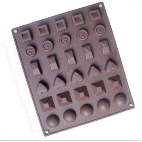 30 holes cooking tools chocolate ice mold Silicone Mold baking Fondant candy Sugar Craft DIY Cake