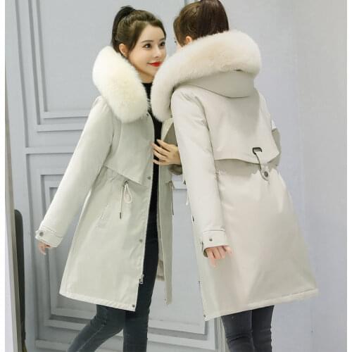 6XL Women Parkas 2021 Cotton Thicken Warm Winter Jacket Coat Female Plus velvet Lining Hooded Parka Mujer Coats Plus Size Coat C