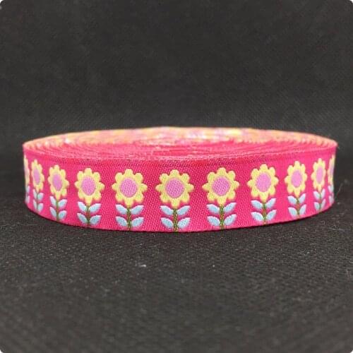 Zakka handmade accessories flower laciness ribbon width 1.6cm length 9m/lot Jacquard Ribbon