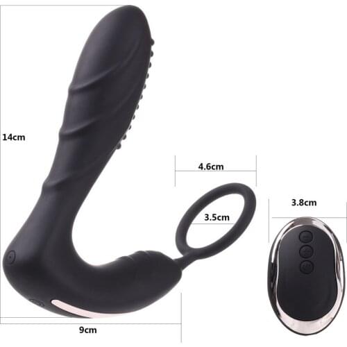 10 Speed Vibration Wireless Remote Control Butt Plug With Ring Silicone Male Prostate Massager Anal Vibrator Sex Toys For Men