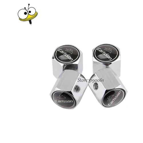 Car Styling Car Cap Tire Valve Stem Caps Valve Caps For CARLSSON For Mercedes Benz W202 W203 W204 W205 W210 W211 W212 CLA GLK