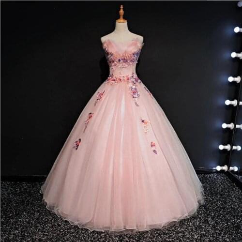 Luxury Quinceanera Dresses Noble Vintage Strapless Party Prom Formal Ball Gown High-end Embroidery Appliques Quinceanera Dress