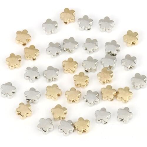 6x3mm Flower Shape CCB Loose Spacer Beads for Needlework Jewelry Making Handmade Diy Bracelets Necklaces Earrings Accessories
