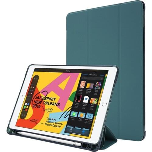 For iPad Case 8th 7th Generation with Pencil Holder Tri-Fold Stand Smart Cover For iPad 7 7th 8 8th Case For iPad 10.2 2019 2020