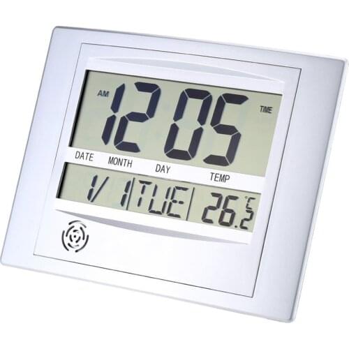 Digital Wall Clocks Multifunction Electronic Thermometer Calendar Alarm Clock
