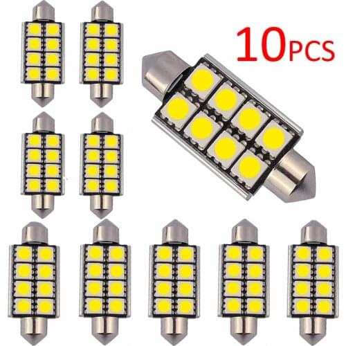 Festoon 42mm LED Bulb C5W C10W Super Bright 5050 SMD Canbus Error Free Auto Interior Doom Lamp Car Styling Light