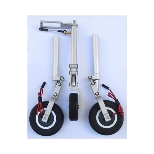 JP Hobby Full Metal Landing Gear 12mm Rod Strut Brake Wheel 50mm 55mm 60mm 65mm For Turbine RC Plane 7-12 kgs DIY