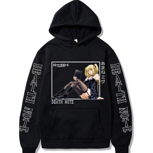 DEATH NOTE Cosplay Cool Misa Amane Print Loog Sleeve Unisex Autumn Men Women Hoodies Sweatshirts