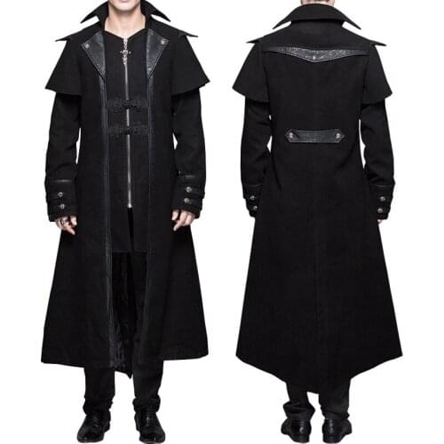 Halloween Costume Role-playing Classic Gothic Medieval Street Punk Jacket Party Dress Costume Adult