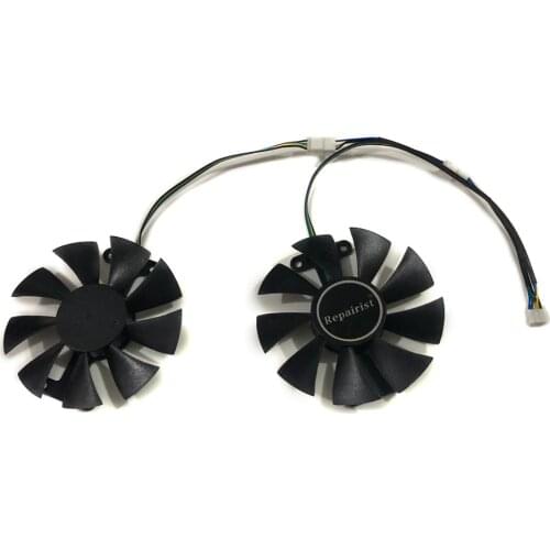 2pcs/set GTX 960/950 GPU Video Graphics Cooler VGA Fan For GALAXY GeForce GTX950 gtx960 Europe Edition V1 4G Video Card Cooling
