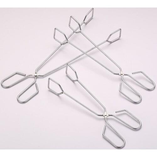 New Convenient BBQ Tools Stainless Steel Scissors Type Grilled Food Clip Barbecue Accessories Portable Tongs Outdoor Gadget